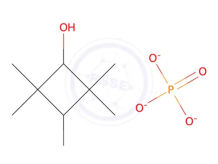 Chemical structure of (1r,3r)-3-amino-2,2,4,4-tetramethylcyclobutanol phosphorous acid