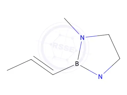 Chemical structure of 1,3-Dimethyl-2-[(E)-1-propenyl]-1,3,2-diazaborolidine