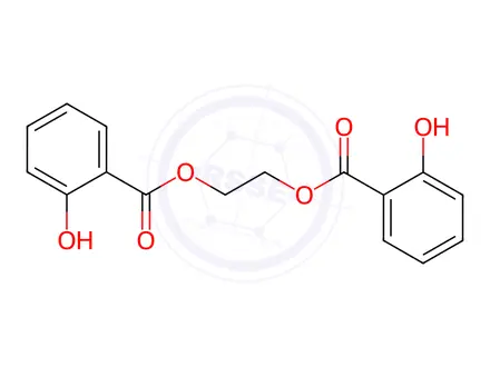 Chemical structure of ethylene disalicylate