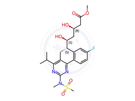 Chemical structure of Rosuvastatin (6S)-Isomer Methyl Ester