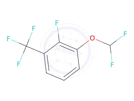 Chemical structure of 1-(Difluoromethoxy)-2-fluoro-3-(trifluoromethyl)benzene