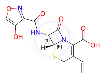 Chemical structure of Cefdinir Isoxazole Analog