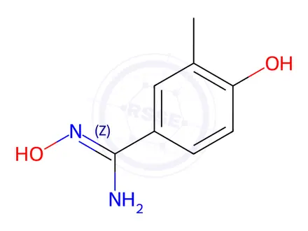 Chemical structure of N',4-dihydroxy-3-methylbenzene-1-carboximidamide