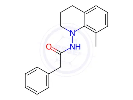 Chemical structure of N-(8-Methyl-3,4-dihydroquinolin-1(2H)-yl)-2-phenylacetamide