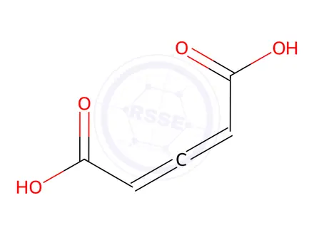 Chemical structure of Allene-1,3-dicarboxylic acid