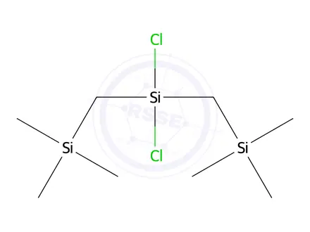 Chemical structure of BIS(TRIMETHYLSILYLMETHYL)DICHLOROSILANE