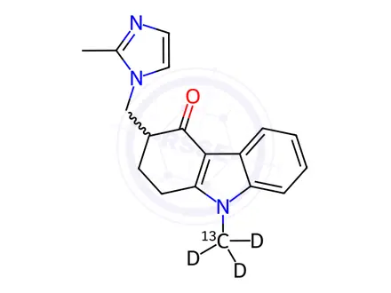 Chemical structure of Ondansetrone13C-D3