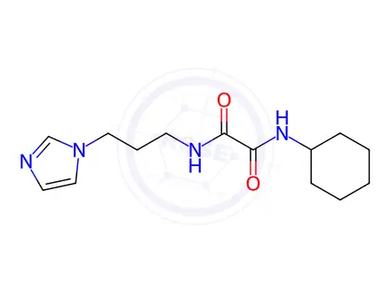 Chemical structure of N1-(3-(1H-Imidazol-1-yl)propyl)-N2-cyclohexyloxalamide