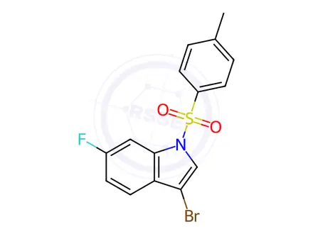Chemical structure of 3-Bromo-6-fluoro-1-(p-toluenesulfonyl)indole