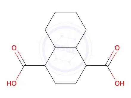 Chemical structure of Decahydro-1,4-naphthalenedicarboxylic acid (mixture of isomers)