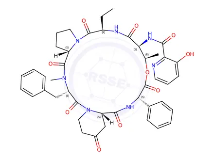 Chemical structure of Virginiamycin S1