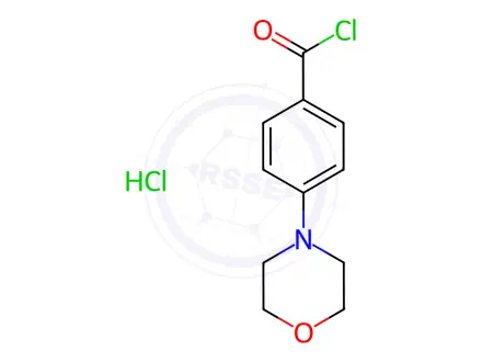 Chemical structure of 4-Morpholinobenzoyl chloride hydrochloride