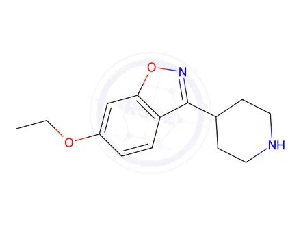 Chemical structure of 6-Ethoxy-3-piperidin-4-yl-benzo[d]isoxazole