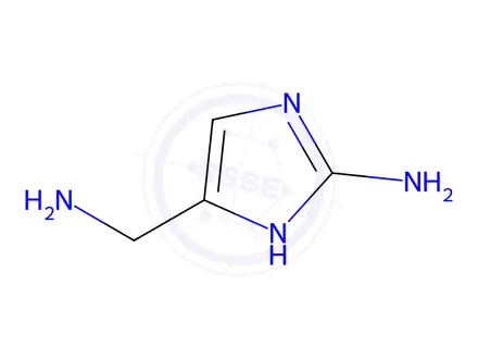 Chemical structure of 4-AMINOMETHYL-1H-IMIDAZOL-2-YLAMINE 2HCL