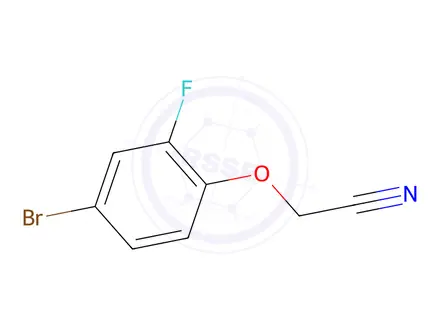 Chemical structure of 2-(4-Bromo-2-fluorophenoxy)acetonitrile