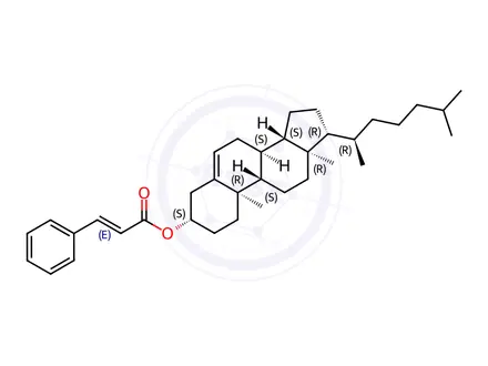 Chemical structure of Cholesteryl cinnamate