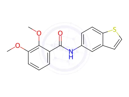 Chemical structure of N-(Benzo[b]thiophen-5-yl)-2,3-dimethoxybenzamide