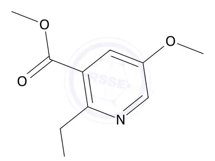 Chemical structure of Methyl 2-(bromomethyl)-5-methoxynicotinate