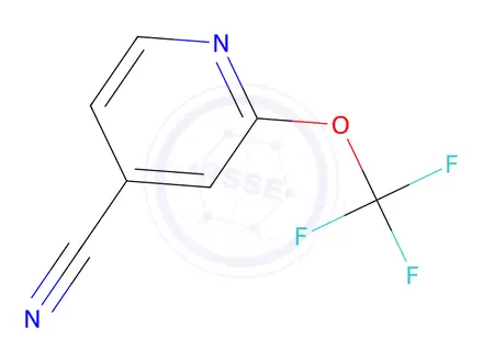 Chemical structure of 2-(Trifluoromethoxy)isonicotinonitrile