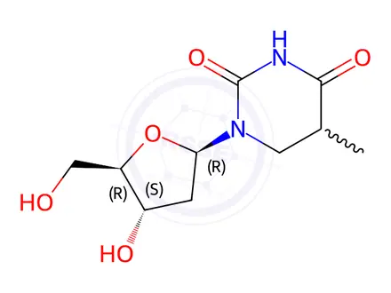 Chemical structure of 5,6-Dihydrothymidine