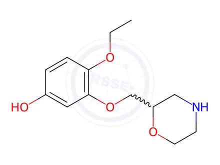 Chemical structure of Viloxazine Impurity 1 (5-Hydroxy Viloxazine)