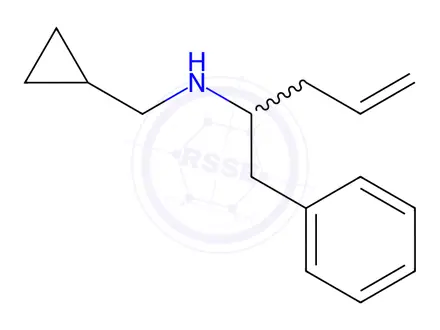 Chemical structure of N-(Cyclopropylmethyl)-1-phenylpent-4-en-2-amine