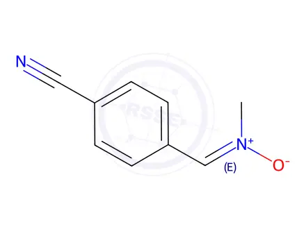 Chemical structure of Benzonitrile,4-[(methylimino)methyl]-N(4)-oxide