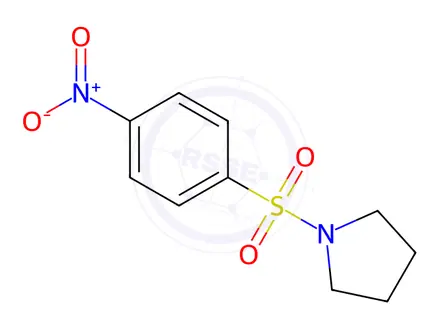 Chemical structure of 1-[(4-Nitrophenyl)sulfonyl]pyrrolidine