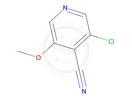 Chemical structure of 3-Chloro-5-methoxyisonicotinonitrile