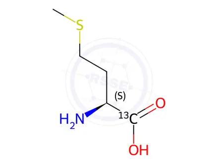 Chemical structure of L-​Methionine-​1-​13C