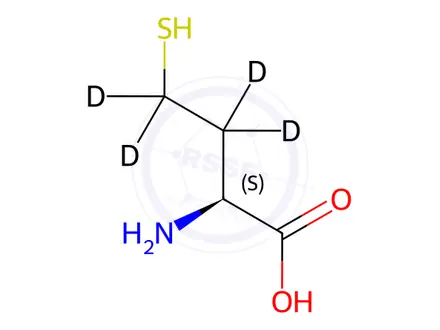 Chemical structure of L-Homocysteine-d4