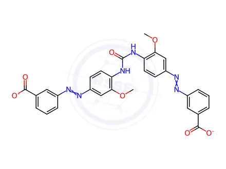 Chemical structure of Direct Yellow 49