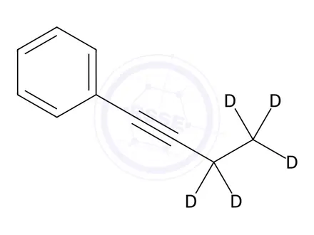 Chemical structure of 1-Phenyl-1-butyne-3,3,4,4,4-d5