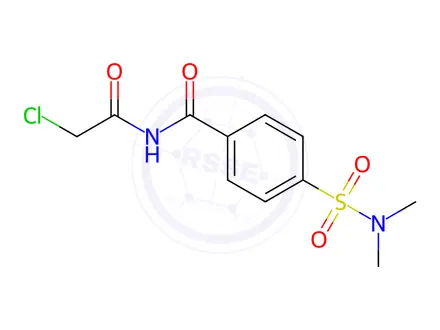 Chemical structure of n-(2-Chloroacetyl)-4-(n,n-dimethylsulfamoyl)benzamide