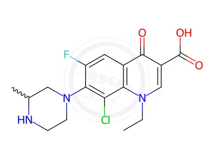 Chemical structure of Lomefloxacin Impurity 29