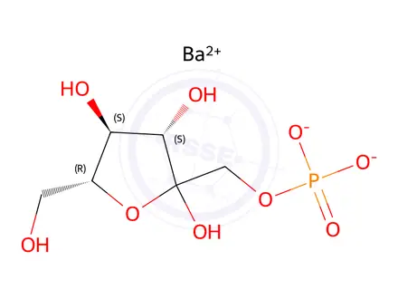 Chemical structure of D-Fructose 1-phosphate Barium Salt