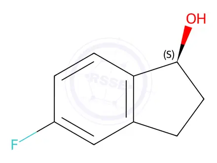 Chemical structure of (1s)-5-Fluoro-2,3-dihydro-1h-inden-1-ol