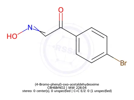 Chemical structure of (4-Bromo-phenyl)-oxo-acetaldehydeoxime