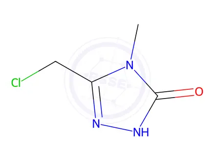 Chemical structure of 3-(Chloromethyl)-4-methyl-1H-1,2,4-triazol-5(4H)-one