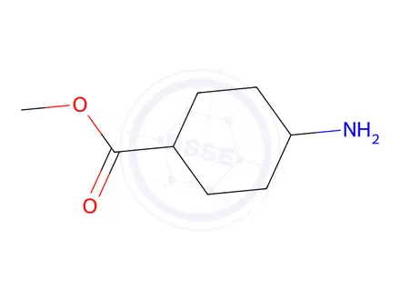 Chemical structure of trans-4-aminocyclohexanecarboxylic acid hydrochloride