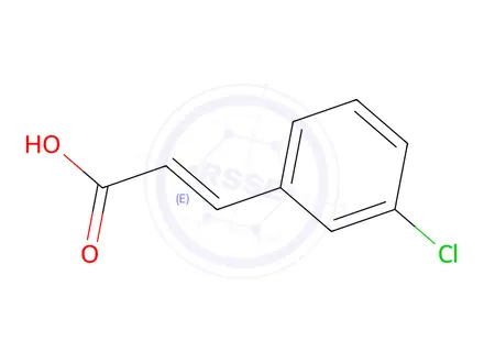 Chemical structure of 3-Chlorocinnamic acid