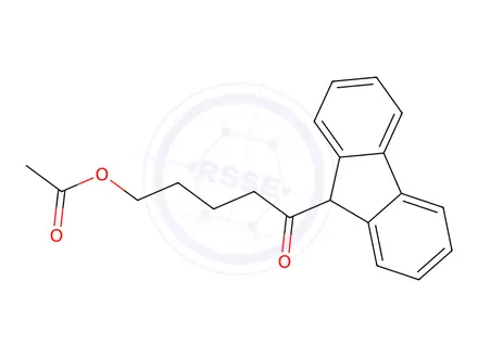 Chemical structure of 5-(9H-Fluoren-9-yl)-5-oxopentyl Acetate