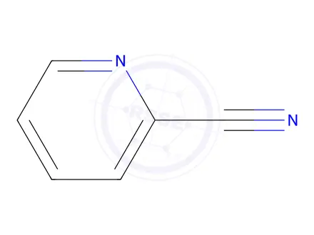 Chemical structure of pyridine-2-carbonitrile