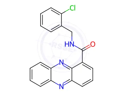 Chemical structure of N-(2-Chlorobenzyl)phenazine-1-carboxamide