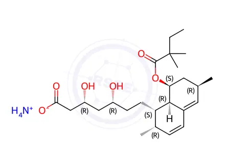Chemical structure of Simvastatin Hydroxy Acid Ammonium Salt
