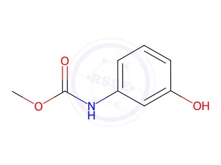 Chemical structure of Methyl N-(3-hydroxyphenyl)-carbamate
