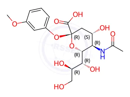 Chemical structure of 2-(3'-METHOXYPHENYL)-N-ACETYL-D-