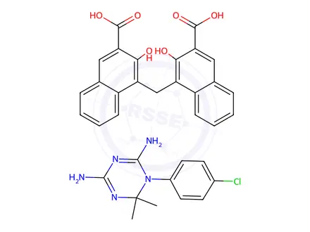 Chemical structure of Cycloguanil Embonate