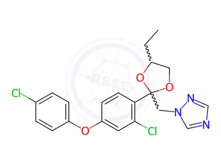 Chemical structure of Difenoconazole Impurity 1