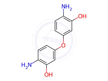 Chemical structure of 6,6'-diaMino-3,3'-oxy-bis-phenol